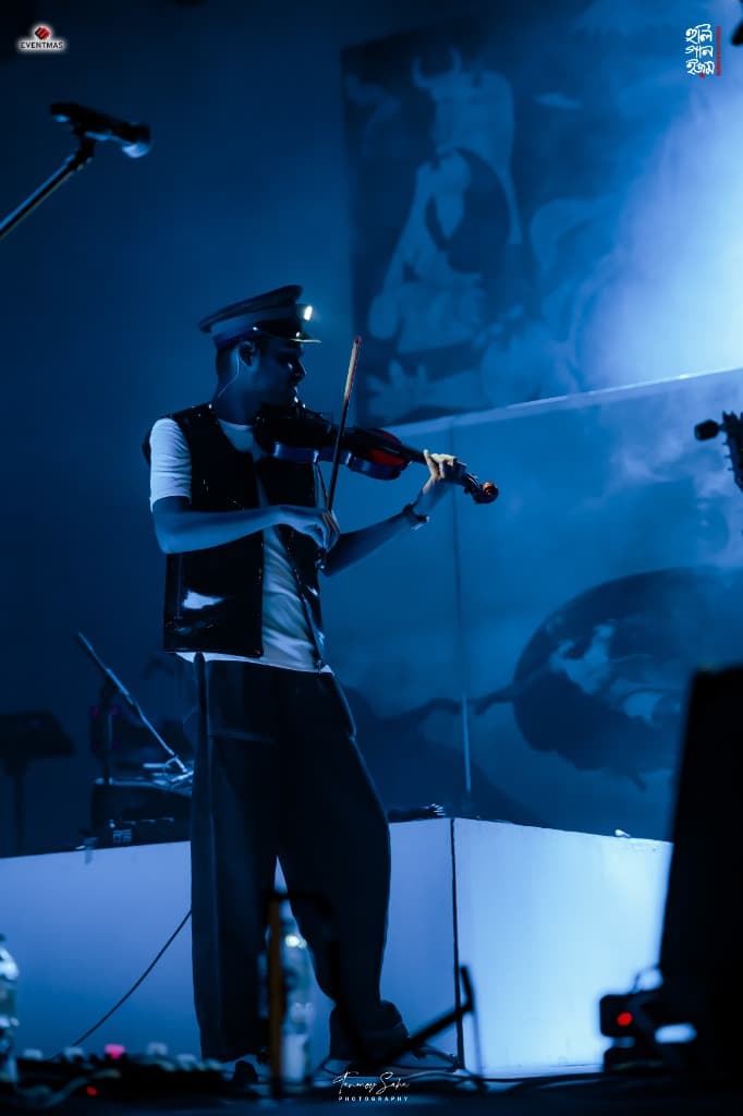 Pritam Deb Sarkar Live Concert Blue Atmospheric Lighting